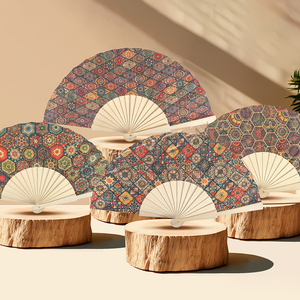 Yeni varış özel <span class=keywords><strong>vintage</strong></span> bark ahşap katlanır el fanlar - Product Image 2