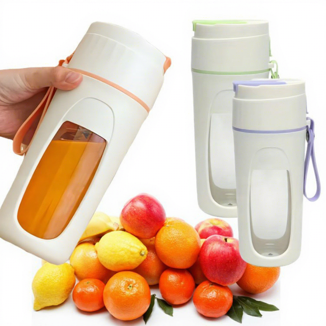 340ml Portable Juicer Blender Mini Multifunctional Self-Cleaning Electric Fruit & Vegetable Mixer with USB Power Source