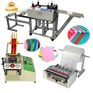 Air Bubble Film Elastic Belt Slitter Cutter Non woven Fabric Cross Cutter Printed Paper Roll to Sheet Cutting Machine