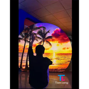 Tianlang Slim aluminio dinámico LED iluminado publicidad caja de luz cuadrado textil rectángulo con imágenes de pantalla magnética - Product Image 1