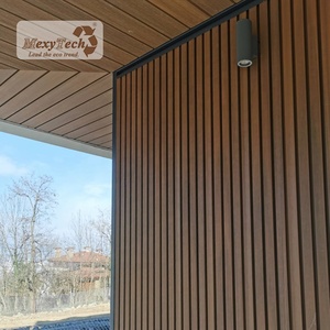 Chống cháy co-đùn tường ốp siding bên ngoài Gỗ nhựa composite slat rãnh <span class=keywords><strong>WPC</strong></span> Panel tường - Product Image 2