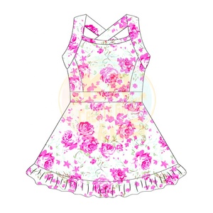 Kids Girls Fitness Yoga Summer Dress Baby Girls Yoga Dress Children Clothes Sport Model Sports Dress - Product Image 3