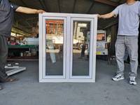 Fenêtre à battant en PVC/UPVC de haute qualité, double vitrage trempé, insonorisée, étanche, économe en énergie, quincaillerie personnalisée pour salle de bain