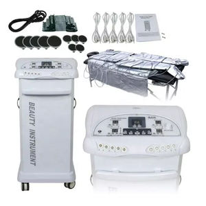 Appareil de massage par pression d'air pour drainage lymphatique à 20 coussins d'air, veste et ceinture abdominale, outil de drainage lymphatique corporel, combinaison de massage sous vide - Product Image 1