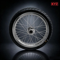 Ensemble de roues avant et arrière Supermoto 17 pouces en chrome argenté avec pneus CST Street pour Sur-Ron Light Bee X Talaria E-Bike Dirt Bike Off-Road