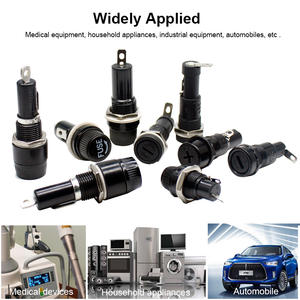 Portafusibile in Ceramica Nero da 250V 30A con Montaggio a Vite - Product Image 6