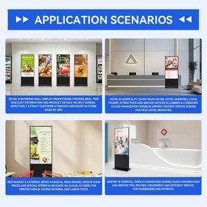 Affichages publicitaires sur pied de 65 pouces sans écran tactile, grand écran 1080P, affichage immersif, publicités pour les halls de centres commerciaux - Product Image 6
