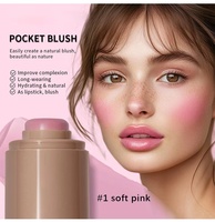 Blush multi-stick monochromatique Vegan Cheek à haute teneur en pigment pour les lèvres et le contrôle