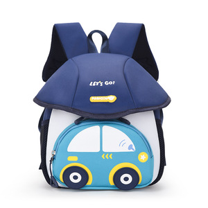 Zaino per <span class=keywords><strong>Asilo</strong></span> Nido a Forma di Auto Cartoon, Adatto per l'Educazione Precoce, per Bambini e Bambine, Zaino per Bambini Transfrontaliero - Product Image 4