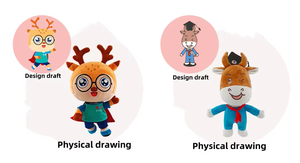 Jouets en peluche personnalisables, oreiller mignon en coton PP, poupée en peluche, coussin d'oreiller de chevet, emballage personnalisé, étiquette, étiquette suspendue - Product Image 6