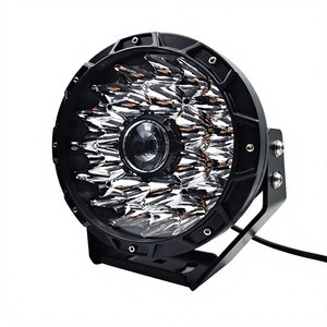 Phare de conduite LED <span class=keywords><strong>rond</strong></span> de 9 pouces avec <span class=keywords><strong>logo</strong></span> de marque OEM, super lumineux, étanche IP68, faisceau combiné, tout-terrain 4x4, 12V 24V 145W - Product Image 3