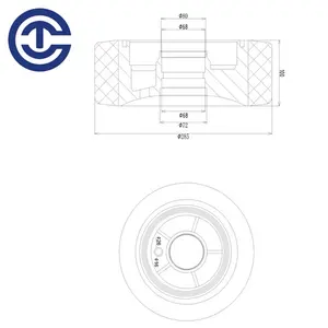 Linde R14/R16 Pu 휠 지게차 휠 공급 업체 고품질 로드 휠 285x100 0029902329 산업용 차량 폴리 우레탄