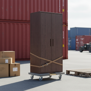 Chariot de <span class=keywords><strong>transport</strong></span> robuste OEM de 450 kg pour meubles, appareils électroménagers, tapis gris et bois, avec chariot à outils intégré - Product Image 6