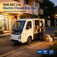 Fourgonnette Réfrigérée Électrique Runhorse EEC L7e, Mini Camion Frigorifique Compact, Autonomie 201-300km, Puissance 50kW, Certifié EEC COC