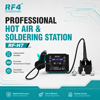Station de Soudage Professionnelle 2-en-1 RF4 H7 + SF4 et Aspirateur de Fumée Directionnel à Flux d'Air pour Travaux de Soudure