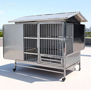 וילה לכלב גדולה, קלאסית, ניידת, קלת משקל, נושמת, מפלדת אל-חלד, לשימוש פנימי וחיצוני - Product Image 1