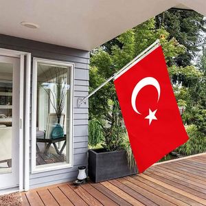 3x5FT Polyester Cheap Price Turkey Country <b>Flag</b> and National <b>Flag</b> With Two Grommets - Product Image 2