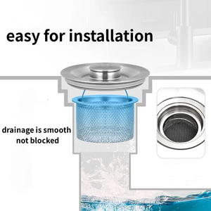 Stainless Steel Bathtub Hair Catcher <b>Stopper</b> Shower <b>Drain</b> Filter Trap <b>Sink</b> Strainer Basin Plug Kitchen Bathroom Accessories - Product Image 4