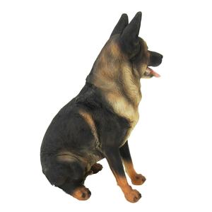 Figurine d'animaux en résine, résine faite à la main, dessin créatif, <span class=keywords><strong>chien</strong></span> de berger allemand, sculpture réaliste, artisanat - Product Image 6