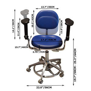 Chaise d'examen dentaire réglable en hauteur (500-640 mm) pour clinique, ophtalmologie, chirurgie - Product Image 5