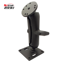 Support long pour ordinateur portable N-STAR en alliage d'aluminium avec roulettes à billes rondes de 1,5 pouce, pour l'installation d'un ordinateur portable sur camion