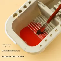 Ensemble de trois seaux d'art multifonctionnels en gros, outils de mélange de couleurs pour la peinture avec boîte d'emballage de peinture hydratante