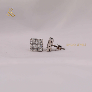 ต่างหูสตั๊ดคลาสสิกสำหรับผู้หญิงที่มีการออกแบบเป็นประกายหรูหราเสื้อในชีวิตประจำวันที่สมบูรณ์แบบให้ความสบายที่งดงามเหนือกาลเวลา - Product Image 2