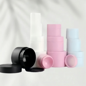 Botol krim plastik, 5g 10g 15g <span class=keywords><strong>30g</strong></span> 50g 100g 150g kosong putih pink biru Kosmetik tubuh wajah Lotion dinding ganda Frosted pp - Product Image 1