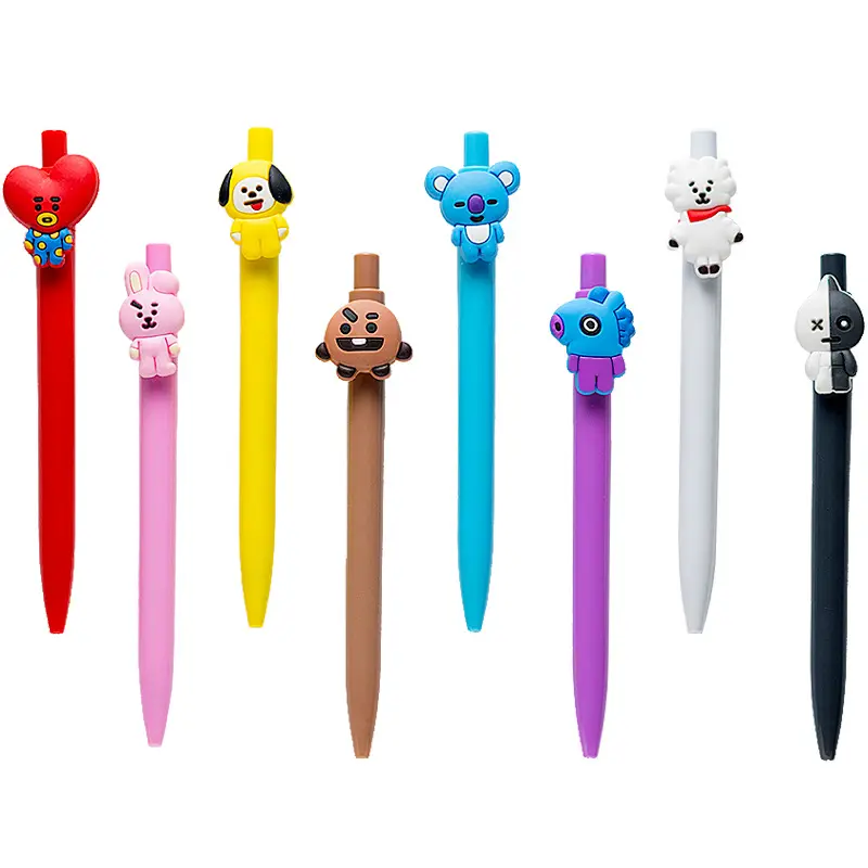 Portugal Personalized Promotional kids school stationery wholesale Cute Cool Cartoon characters plastic ballpoint pen