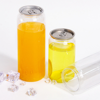 Bocal en Plastique PET Personnalisé de 250ml 370ml 420ml 500ml 650ml avec Couvercle à Ouverture Facile pour Vente en Gros