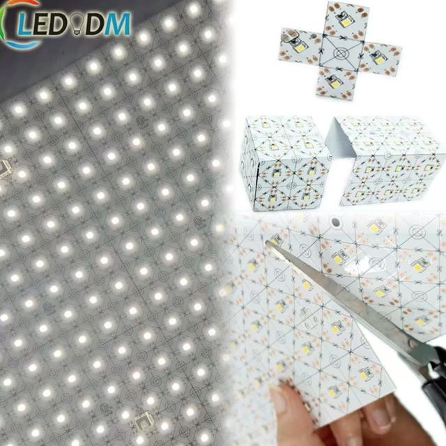 Cuttable Flexible matrix RGB Led Light for Backlighting 5v 12v 24v Led Panel Sheet Flexible 2700k 4000k 5000k CCT RGBW RGB+CCT
