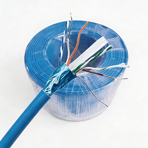 <span class=keywords><strong>Cable</strong></span> LAN Cat6 FTP <span class=keywords><strong>de</strong></span> Cobre Desnudo <span class=keywords><strong>de</strong></span> Longitud Personalizada, Alta Anchoa <span class=keywords><strong>de</strong></span> Banda y Baja Interferencia, para Instalación en Pared, 22 AWG, Resistente a Químicos - Product Image 5