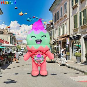 Delicioso helado de alta calidad muñeca inflable mascota publicidad inflable caminar inflable hombre para tienda de postres promoción - Product Image 2