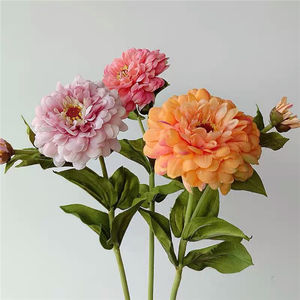 Flores artificiales de un solo tallo, dalias para decoración del hogar, Melaleuca, crisantemo, floristería - Product Image 5