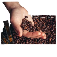 Café Instantáneo Negro Arábica de Alta Concentración 98% en Polvo, Grado Ceremonial, Sin Azúcar, Empaque Personalizado