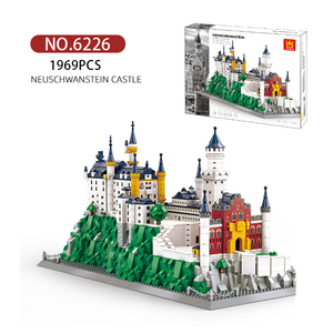Castillo de <span class=keywords><strong>Neuschwanstein</strong></span> de <span class=keywords><strong>Baviera</strong></span>, Alemania - Edificio Emblemático Mundial, Bloques de Construcción de Plástico ABS con Partículas Pequeñas, Juguete Educativo - Product Image 5
