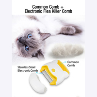 Nouvelle Brosse Électrique Anti-Puces et Anti-Poux, Peigne Nettoyant Portable à Piles en ABS pour Toilettage de Chat
