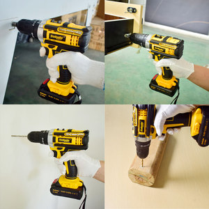 Juego de Herramientas Inalámbricas de 105 Piezas, Juego de Herramientas Eléctricas Profesionales Completas para el Hogar, Juego de Herramientas con Taladro Eléctrico - Product Image 6