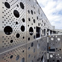 Revêtement mural extérieur en aluminium de conception contemporaine pour façades
