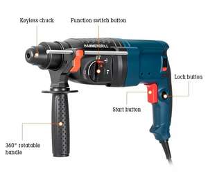 מכירת הטוב ביותר למכירת פטיש הריסה חשמלית מקדחה כלי כוח קידוח מכונת מקדחה פטיש רוטרי - Product Image 3