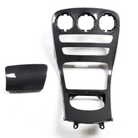 Welta Garniture de console centrale en fibre de carbone sèche, ajustement parfait pour le tableau de bord, style sport, remplacement intérieur pour C-Class GLC W205 15-21