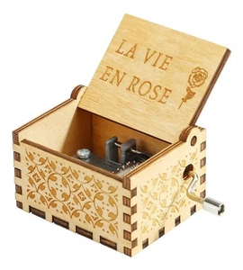 Tùy Chỉnh Bài Hát Và Thiết Kế Món Quà Sinh Nhật Hand Crank Gỗ Âm Nhạc Hộp Món Quà Giáng Sinh Bằng Gỗ Âm Nhạc Hộp - Product Image 4