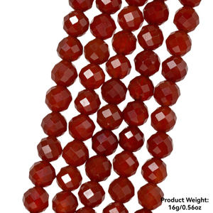 Cuentas de piedras preciosas de cristal curativo, <span class=keywords><strong>accesorios</strong></span> de joyería DIY, piedra Natural, <span class=keywords><strong>aguamarina</strong></span>, cuarzo rosa, citrino, cuentas sueltas facetadas redondas de 6mm - Product Image 5