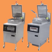 Équipement pour poulet frit à l'américaine PFE-800, friteuse à pression en acier inoxydable 304 contrôlée par ordinateur, filtre en papier intégré