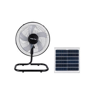 Venta caliente ventilador solar de 12 pulgadas CC con panel solar ventilador solar de mesa de batería de litio - Product Image 3