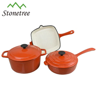 Batterie de cuisine en fonte émaillée pour restaurant