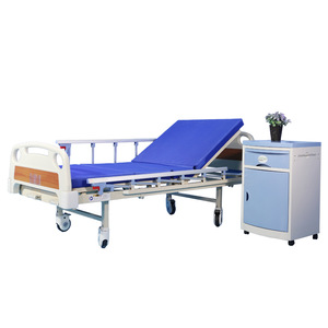 Cama de Hospital Manual Xufeng 802A, Cama de Acero y Plástico Ajustable para Cuidado en el Hogar de Personas Mayores - Product Image 1