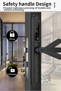 Ngoài trời không thấm nước thông minh uPVC khóa cửa 3092 3592 đa điểm 2885 Móc Đôi ttlock tuya Wifi vân tay thông minh cửa trượt - Product Image 5