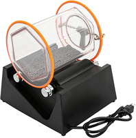 KT6808 Mini polisseuse électrique pour bijoux polisseuse rotative avec baril de verre pour roche de jade or argent