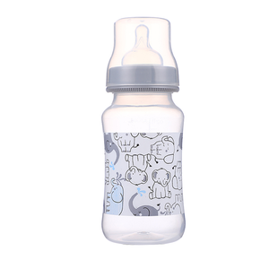 Biberón de 330 ml/11 oz con Cuello Ancho, Manos Libres, PP, Libre de BPA, Ecológico, con Diseño de Dibujos Animados, para Bebés de 0 a 12 Meses, MOQ Una Caja, ALG - Product Image 1